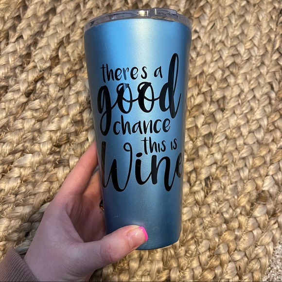 Corkcicle Other - There’s a good chance this is wine 16 oz blue tumbler - new